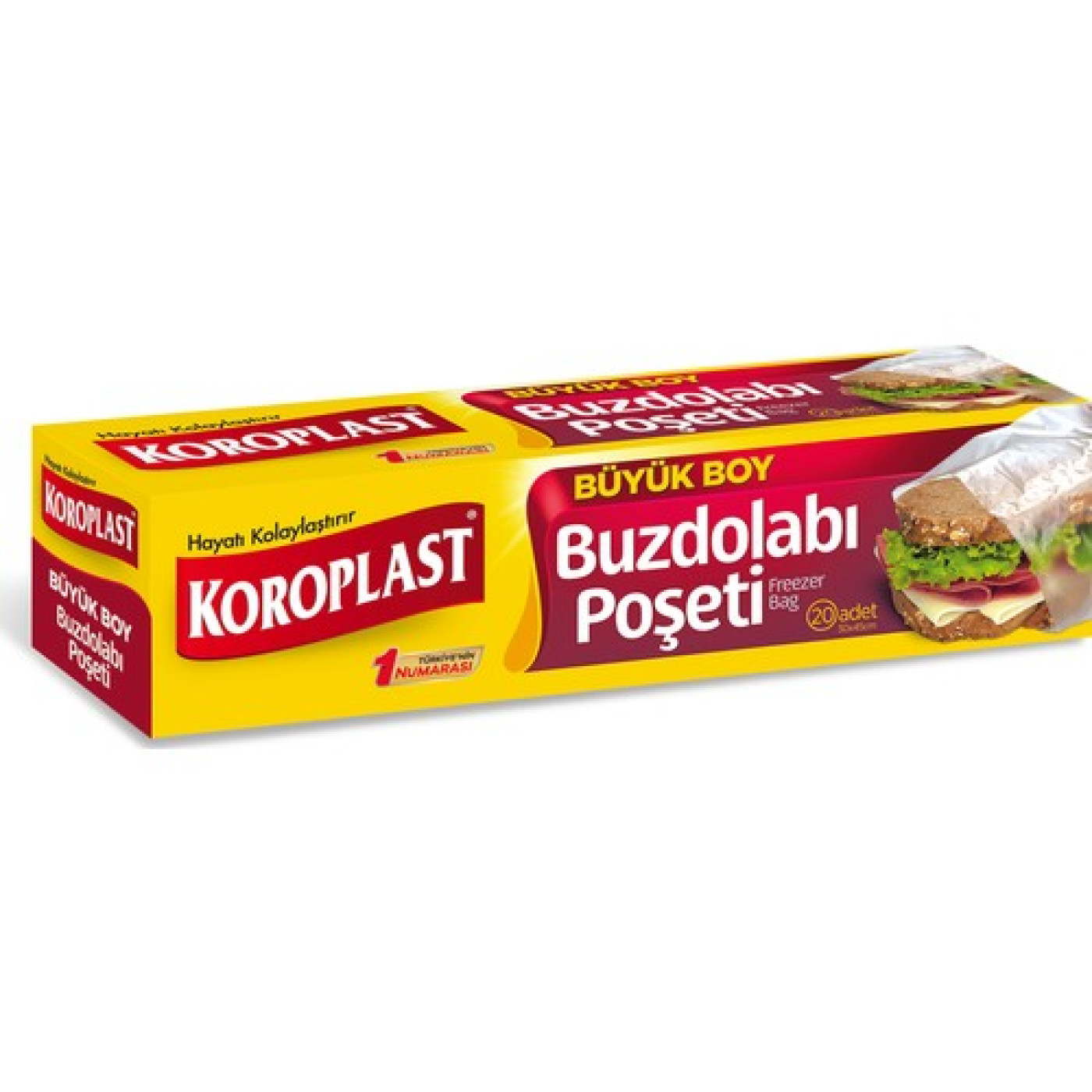 Koroplast Buzdolabı Poşeti Büyük Boy 30x45 cm, 20'li
