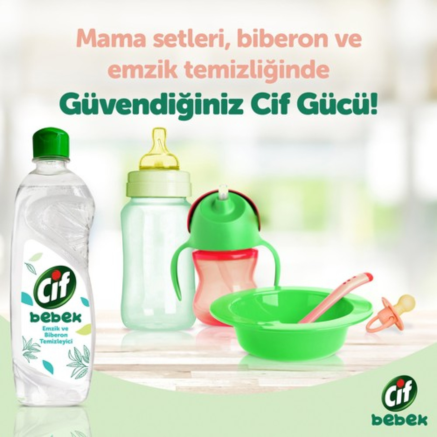 Cif Bebek Emzik ve Biberon Temizleyici 400 ml