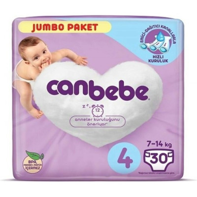 Canbebe Bebek Bezi Maxi 4 Numara 30'lu