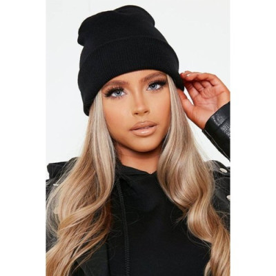Boldy Unisex Triko Bere Düz Klasik – Siyah