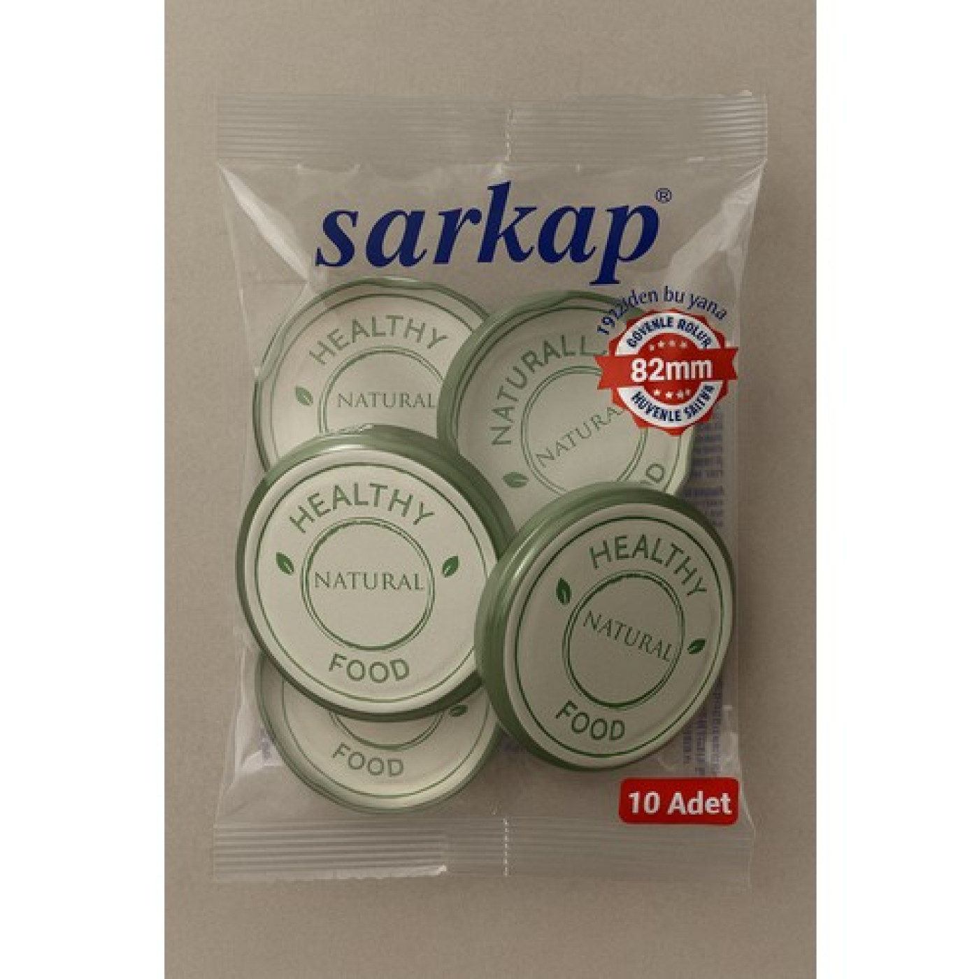 Sarkap 82 mm Pastoral Desenli Kavanoz Kapağı – 10 Adet
