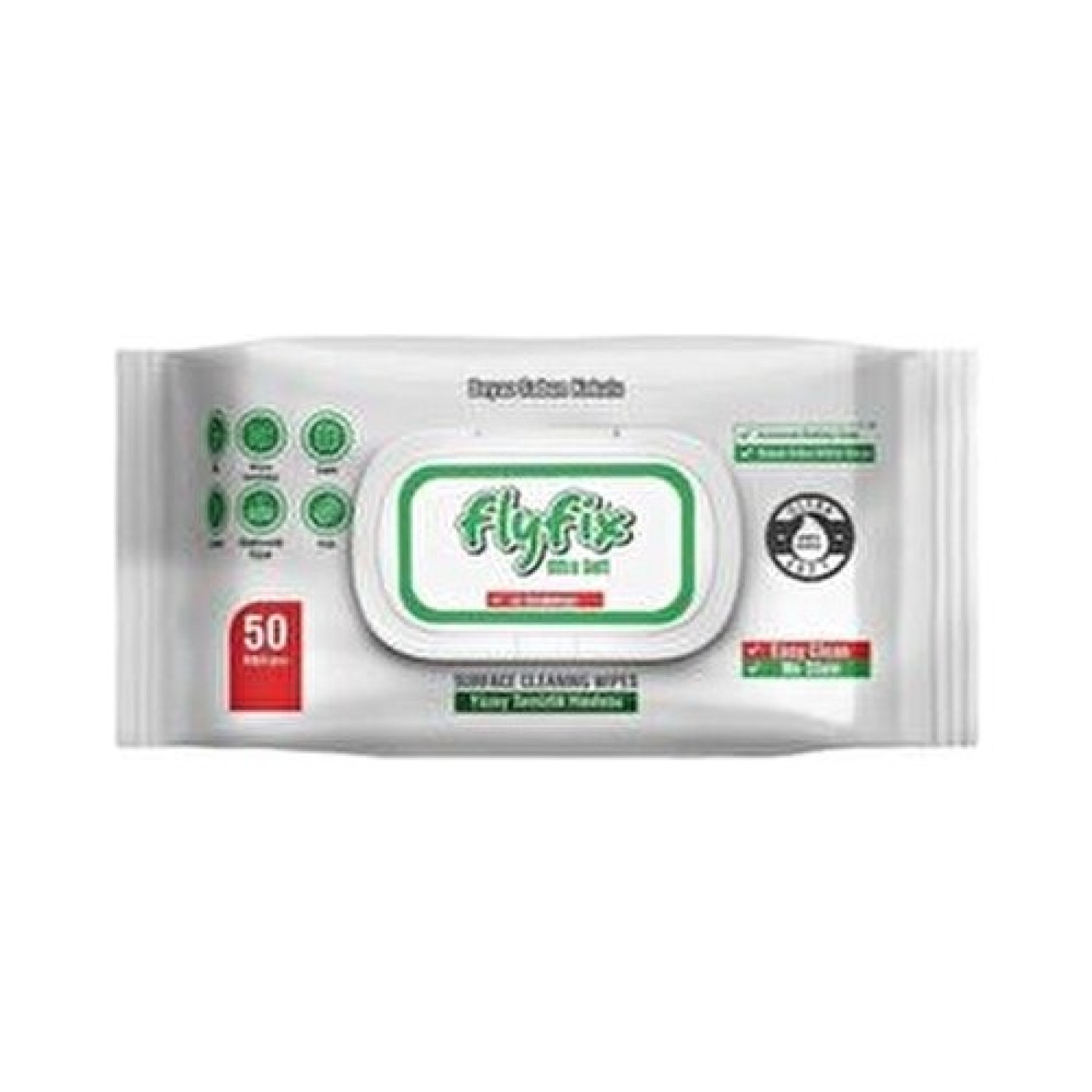 Flyfix Easy Clean Yüzey Temizlik Havlusu – Beyaz Sabun Katkılı, 50 Yaprak
