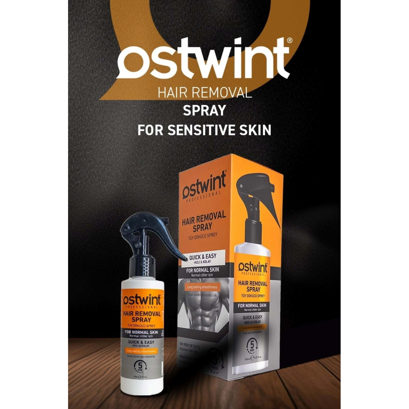 Ostwint Erkek Tüy Dökücü Sprey 150 ml – Normal Ciltler için