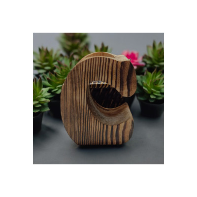 Renkli Tasarım Evi Kişiye Özel Harf Mumluk – C Harfi, Natural