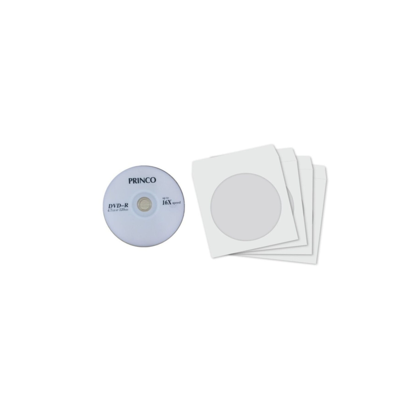 Princo Boş DVD 4.7 GB 120 dk – 5 Adet DVD ve 5 Adet Zarf
