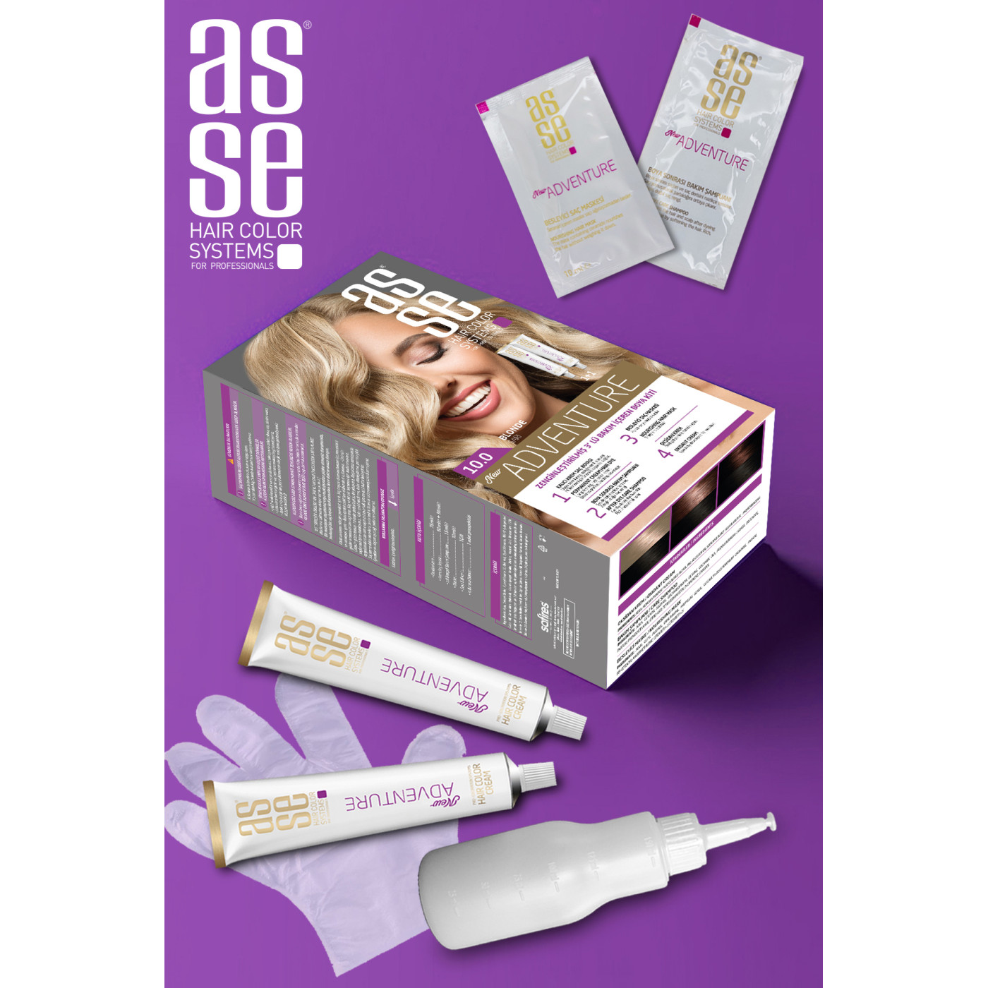 Asse Adventure Set Saç Boyası No:10.0 Sarı
