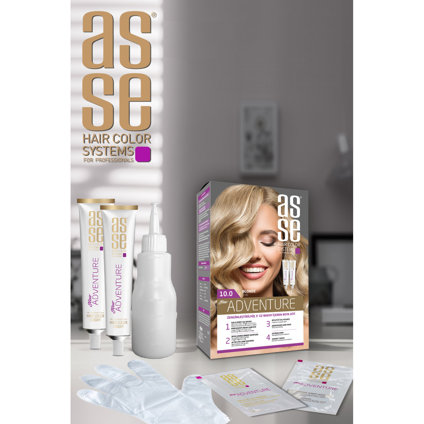 Asse Adventure Set Saç Boyası No:10.0 Sarı