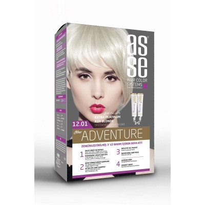 Asse Adventure Set Saç Boyası No:12.1 Extra Küllü Platin