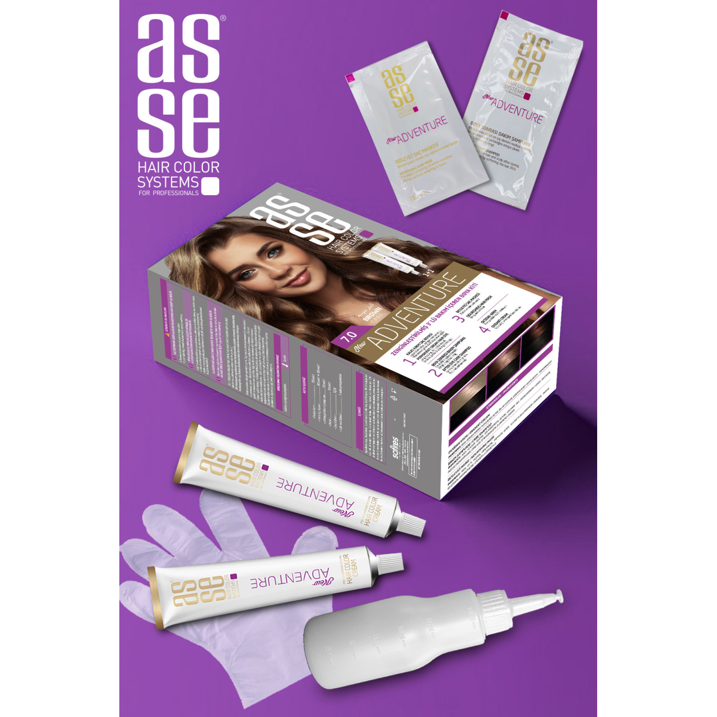 Asse Adventure Set Saç Boyası No:7.0 Kumral