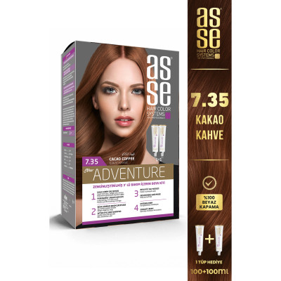 Asse Adventure Set Saç Boyası No:7.35 Kakao Kahve