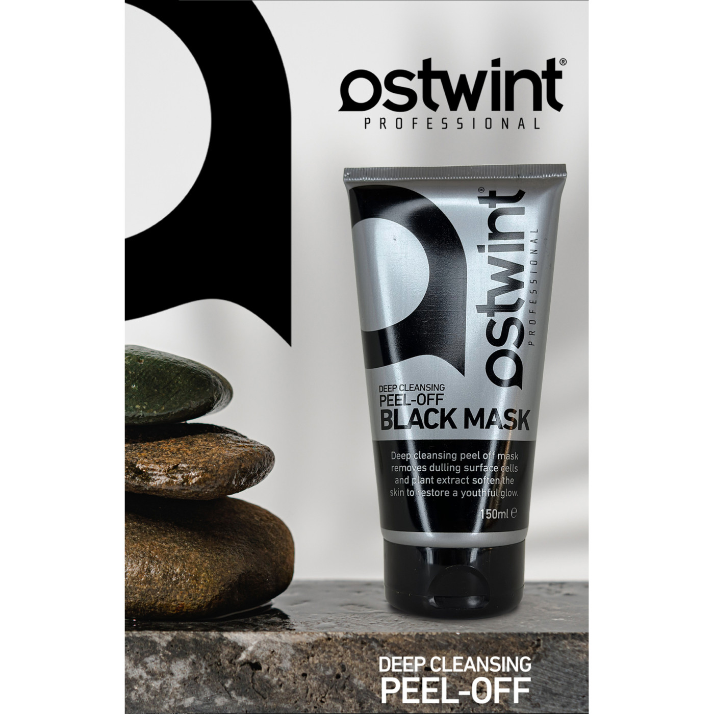 Ostwint Soyulabilir Siyah Maske – Siyah Nokta için, 150 ml