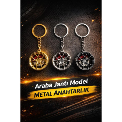Dönen Diskli Jant Anahtarlık – Metal