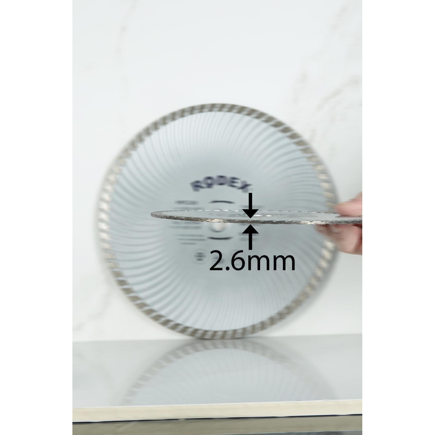 Rodex RRT180 Turbo Elmas Kesme Diski 180 mm – Beton, Tuğla, Granit, 5 Adet