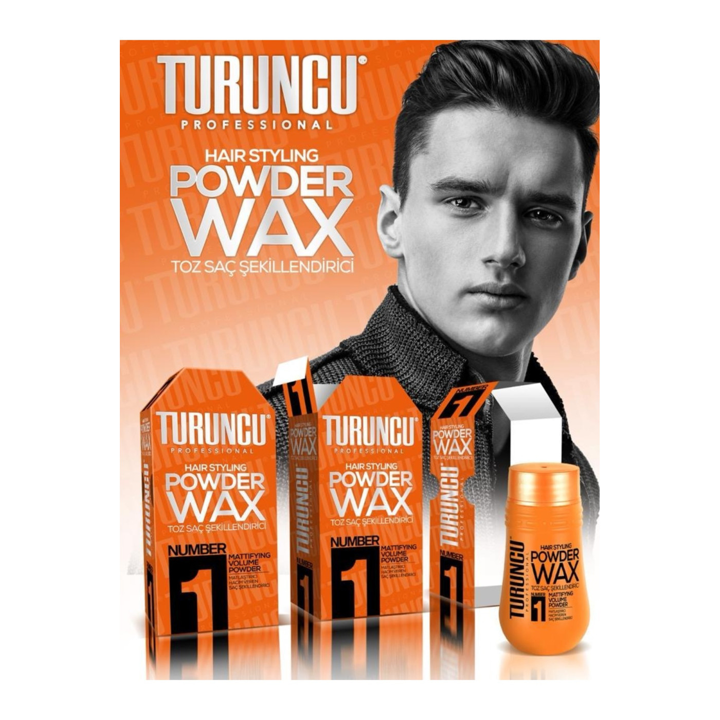 Turuncu Powder Wax Matlaştırıcı Toz Saç Şekillendirici