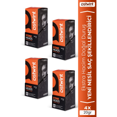 Ostwint Stone Heads Toz Wax Turuncu, 4 Adet