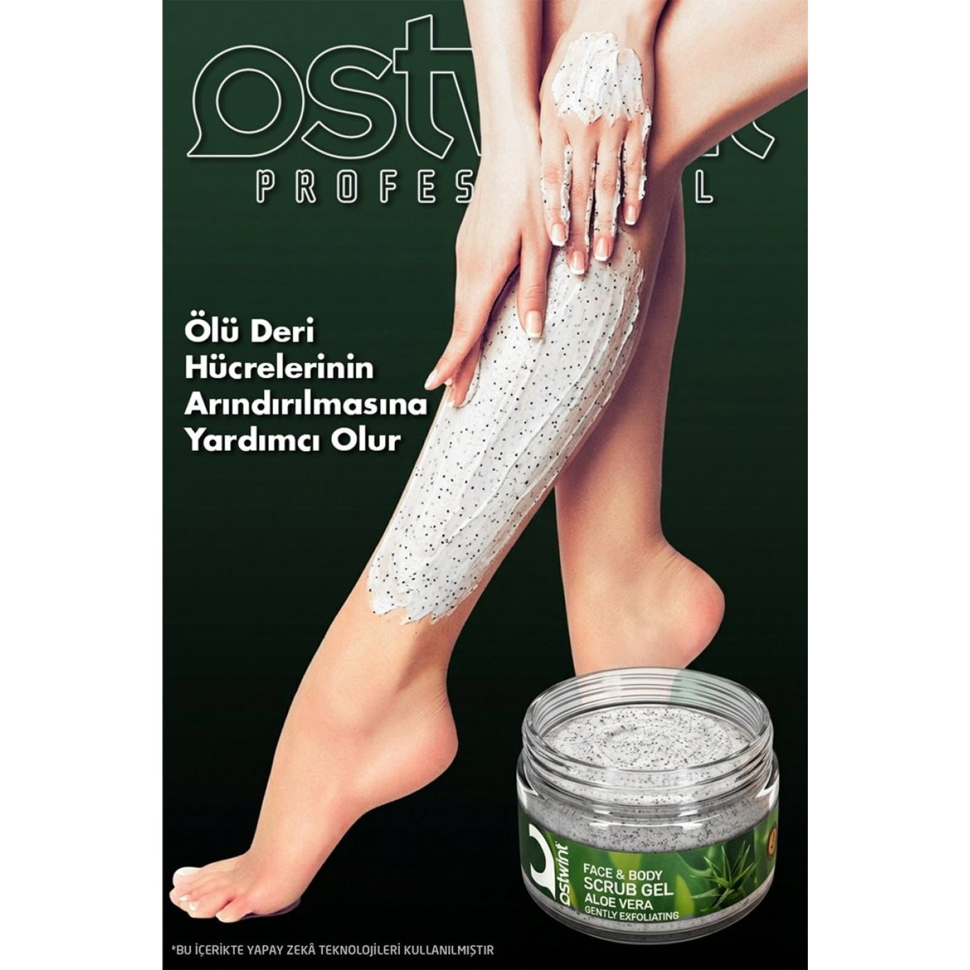 Ostwint Scrub Jel Aloe Vera Özlü Yüz ve Vücut Peelingi 300 ml