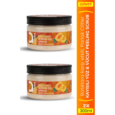 Ostwint Kayısı Scrub Peeling Jel 300 ml, 2 Adet