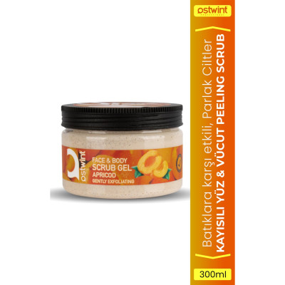 Ostwint Face & Body Scrub Gel Kayısı 300 ml – Yüz ve Vücut Peelingi