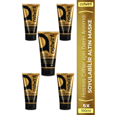Ostwint Golden Mask Soyulabilir Altın Maske 150 ml, 5 Adet