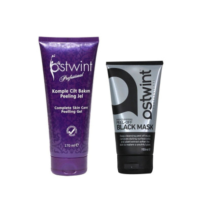 Ostwint Soyulabilir Siyah Maske 150 ml ve Cilt Yenileyici Peeling Jel 170 ml Set