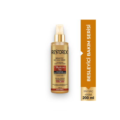 Restorex 7 Besleyici Yağ Sıvı Saç Kremi 200 ml – Kuru ve Yıpranmış Saçlar