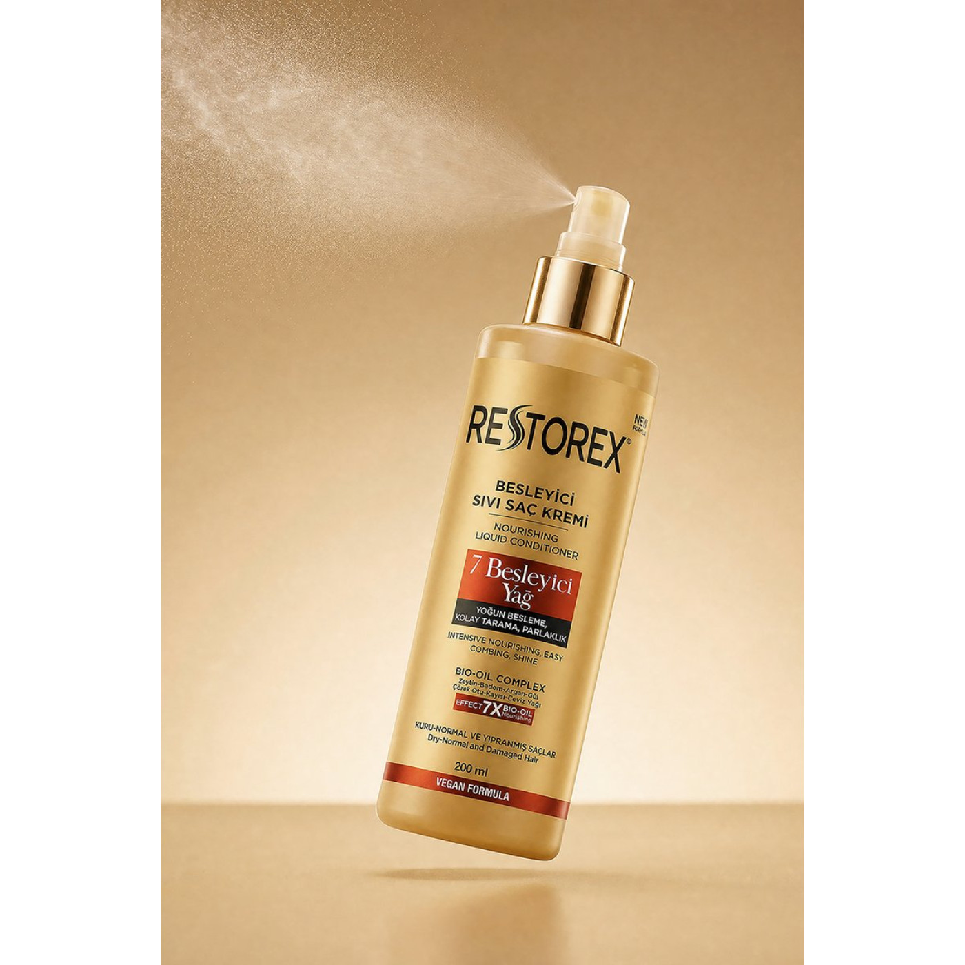 Restorex 7 Besleyici Yağ Sıvı Saç Kremi 200 ml – Kuru ve Yıpranmış Saçlar
