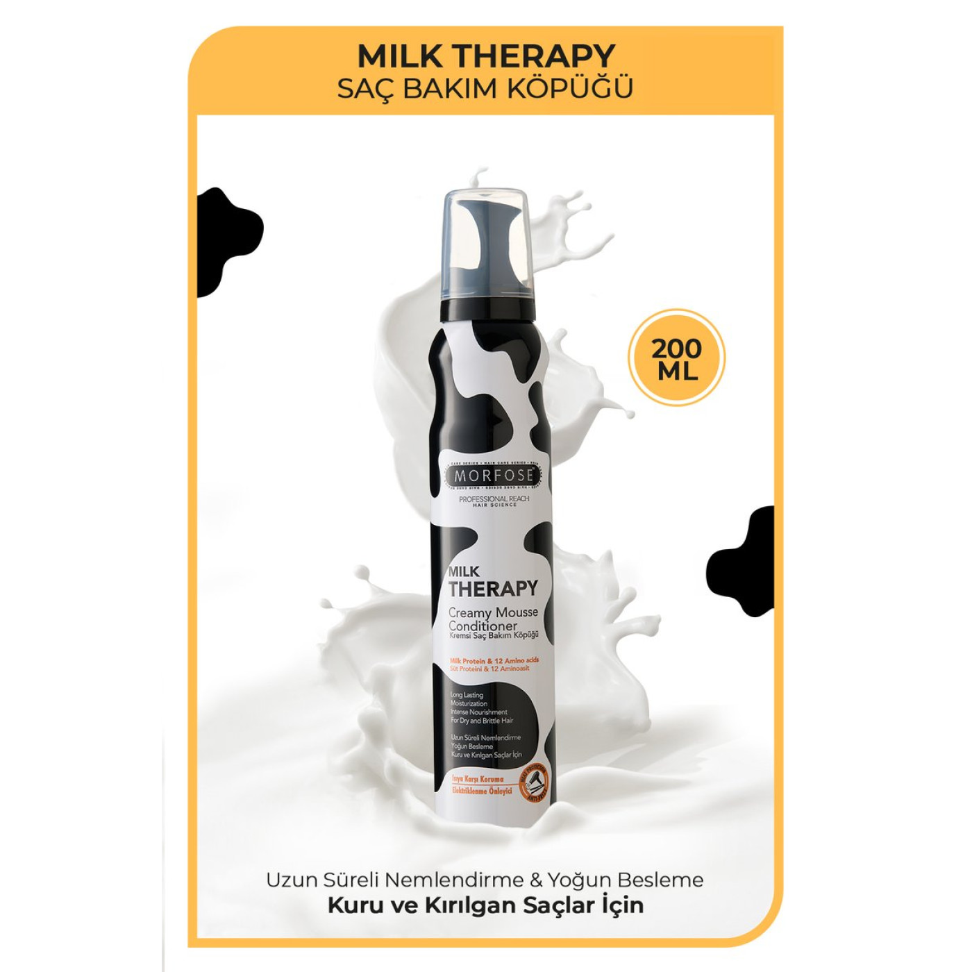 Morfose Milk Therapy Kremsi Saç Köpüğü 200 ml