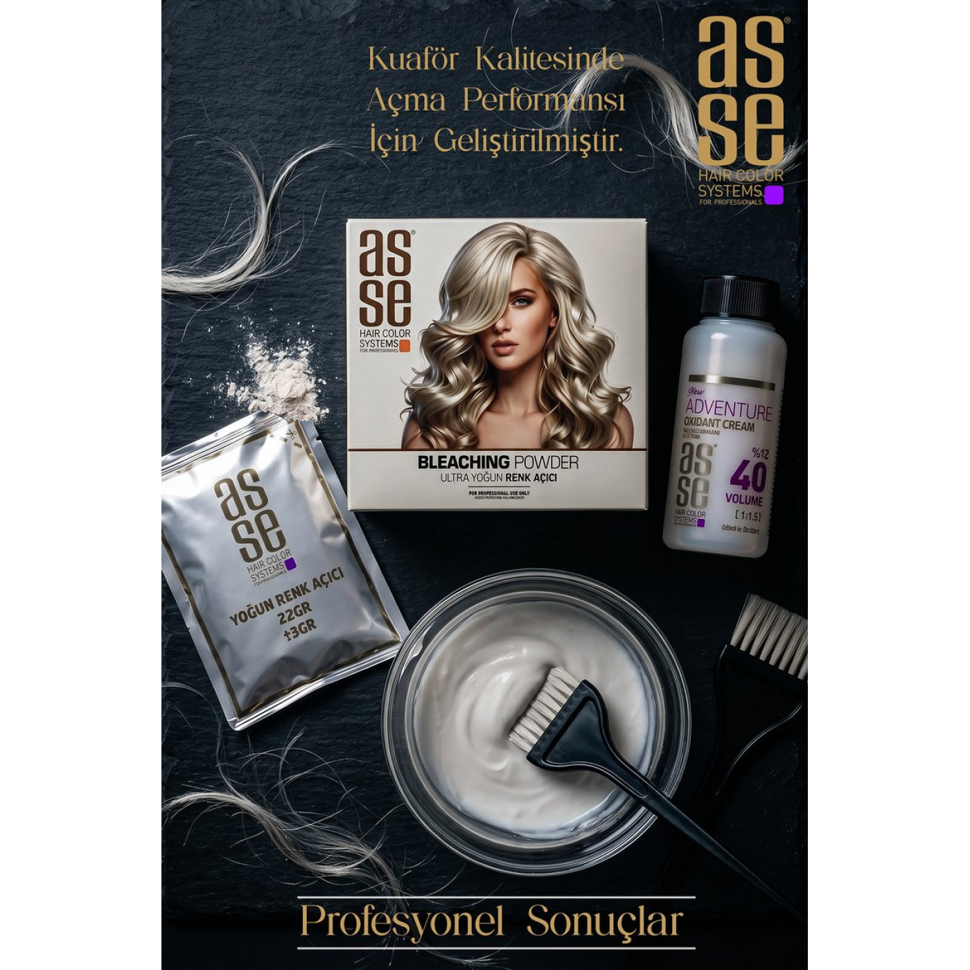 Asse Bleaching Powder Saç Açıcı Toz – 8 Ton Açma Etkisi