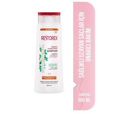 Restorex Speed Strong Şampuan 500 ml – Kuru ve Normal Saçlar İçin, Sarmaşık Özlü