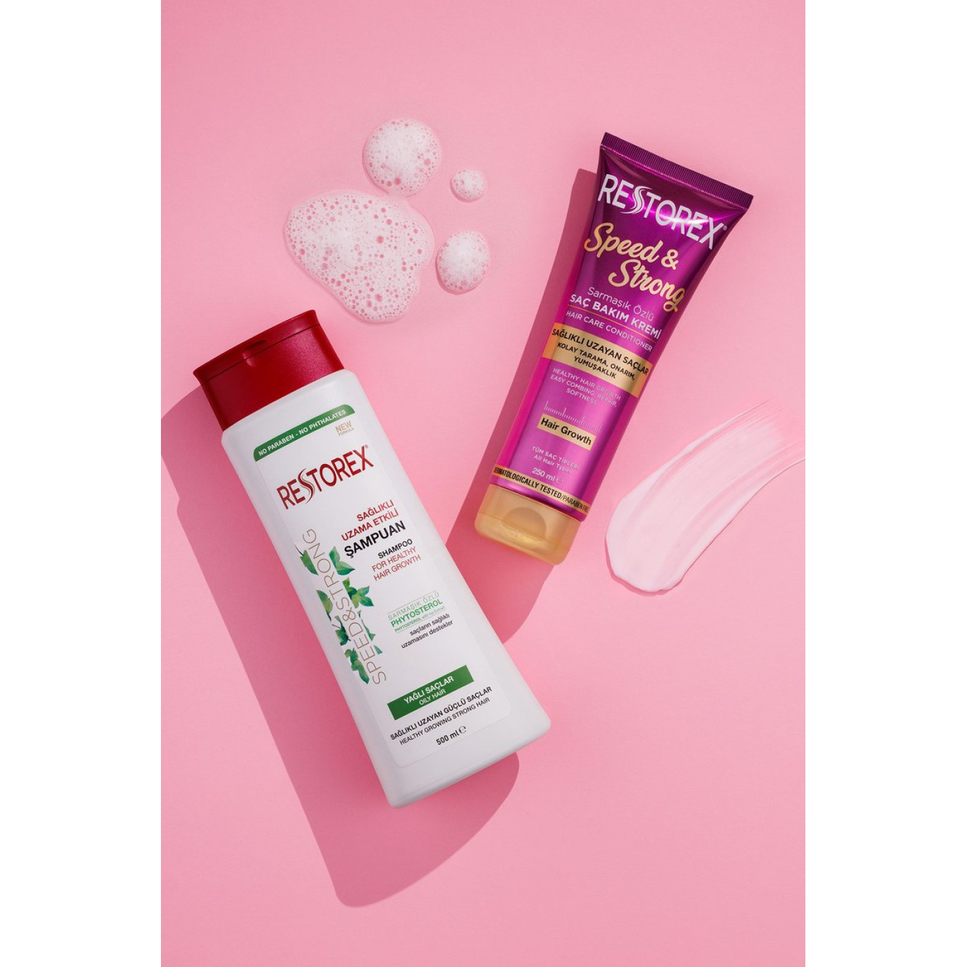 Restorex Speed Strong Şampuan 500 ml – İnce Telli ve Yağlı Saçlar İçin, Sarmaşık Özlü