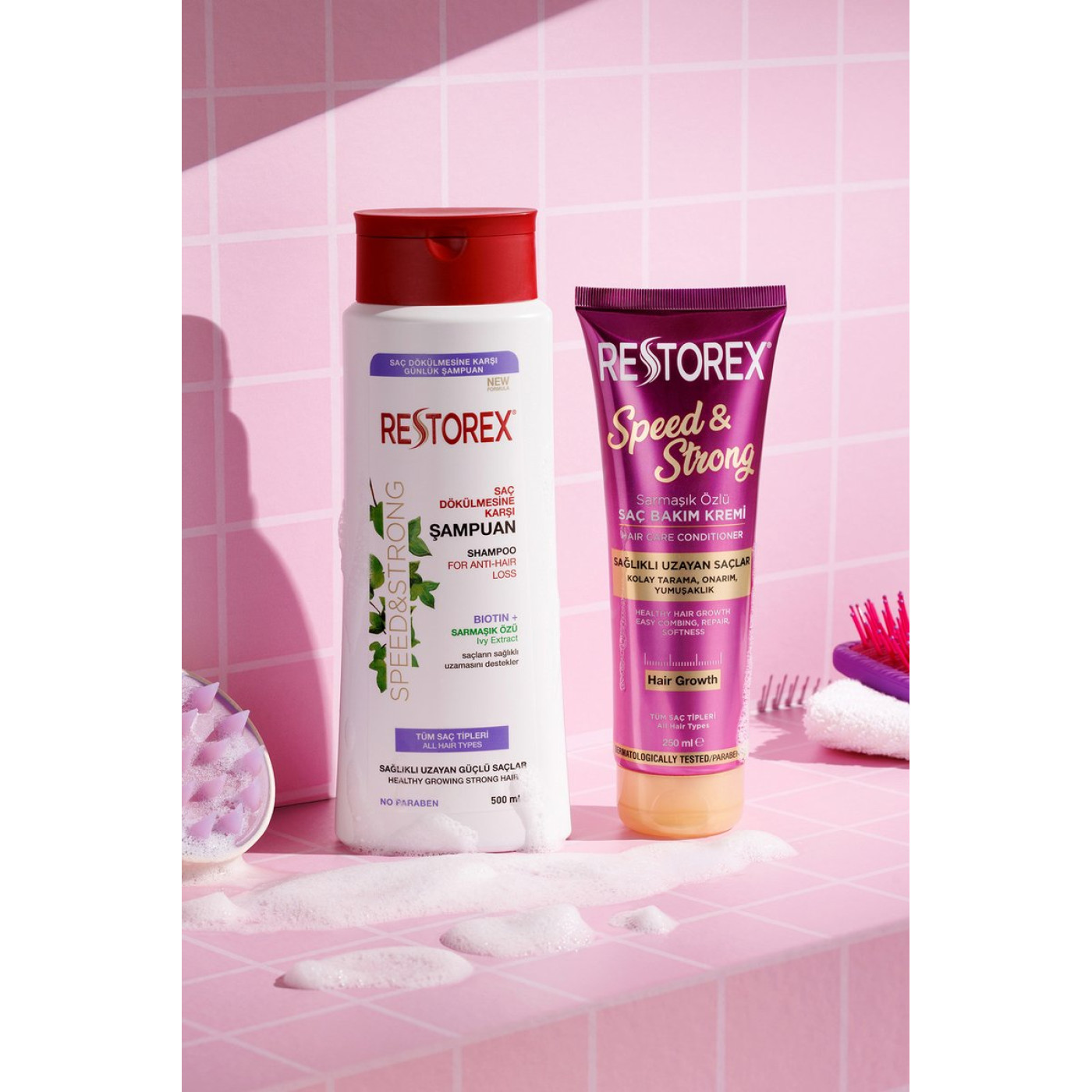 Restorex Speed Strong Saç Dökülmesine Karşı Şampuan 500 ml – Sarmaşık Özlü