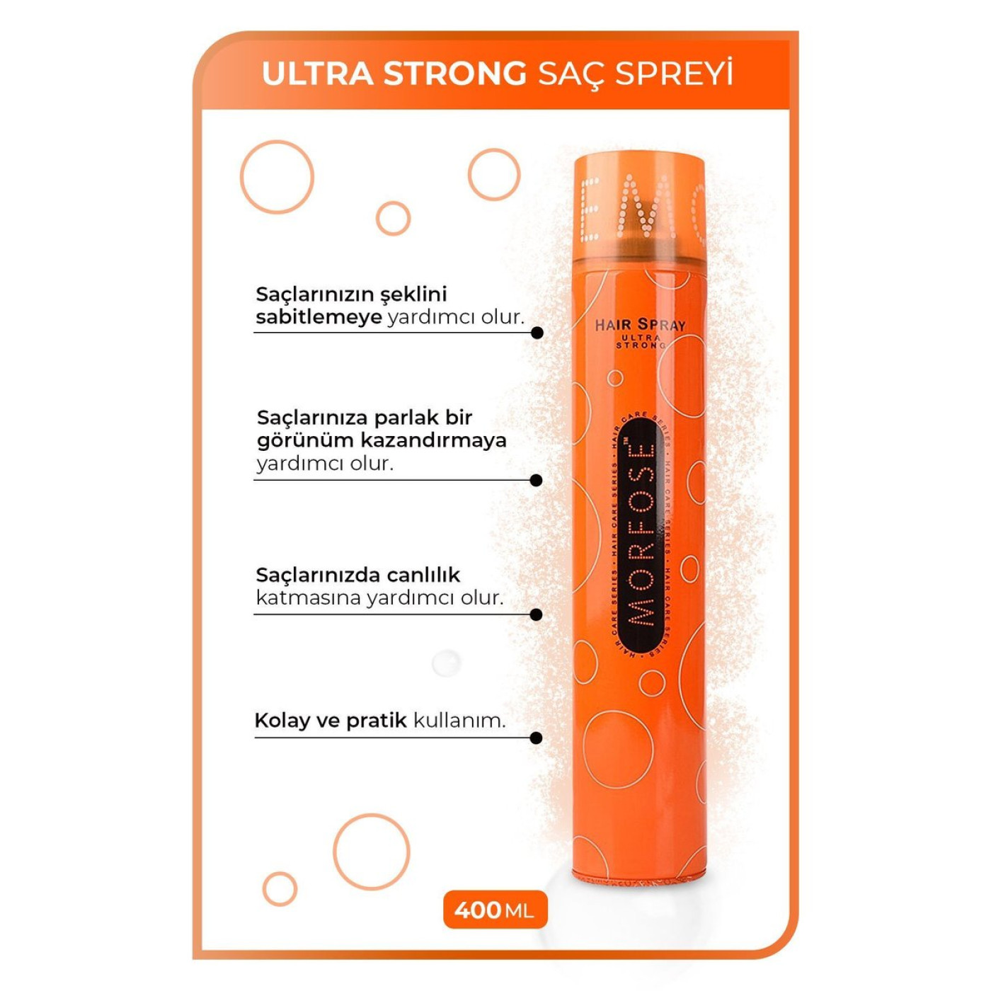 Morfose Ultra Strong Saç Spreyi 400 ml