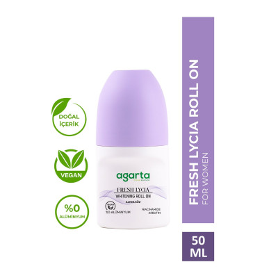 Agarta Fresh Lycia Kadın Roll-on 50 ml – Ter Kokusu Önleyici
