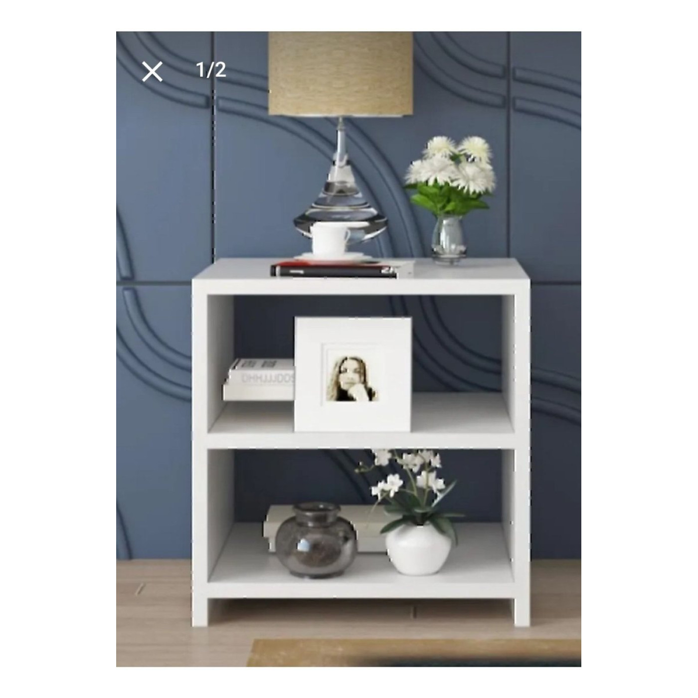 Decomax Eko Komodin Yan Sehpa 2 Raflı – 40 x 30 x 42 cm, Suntalam