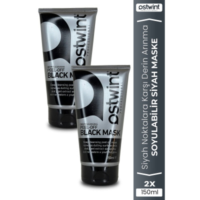 Ostwint Soyulabilir Siyah Maske 150 ml, 2 Adet