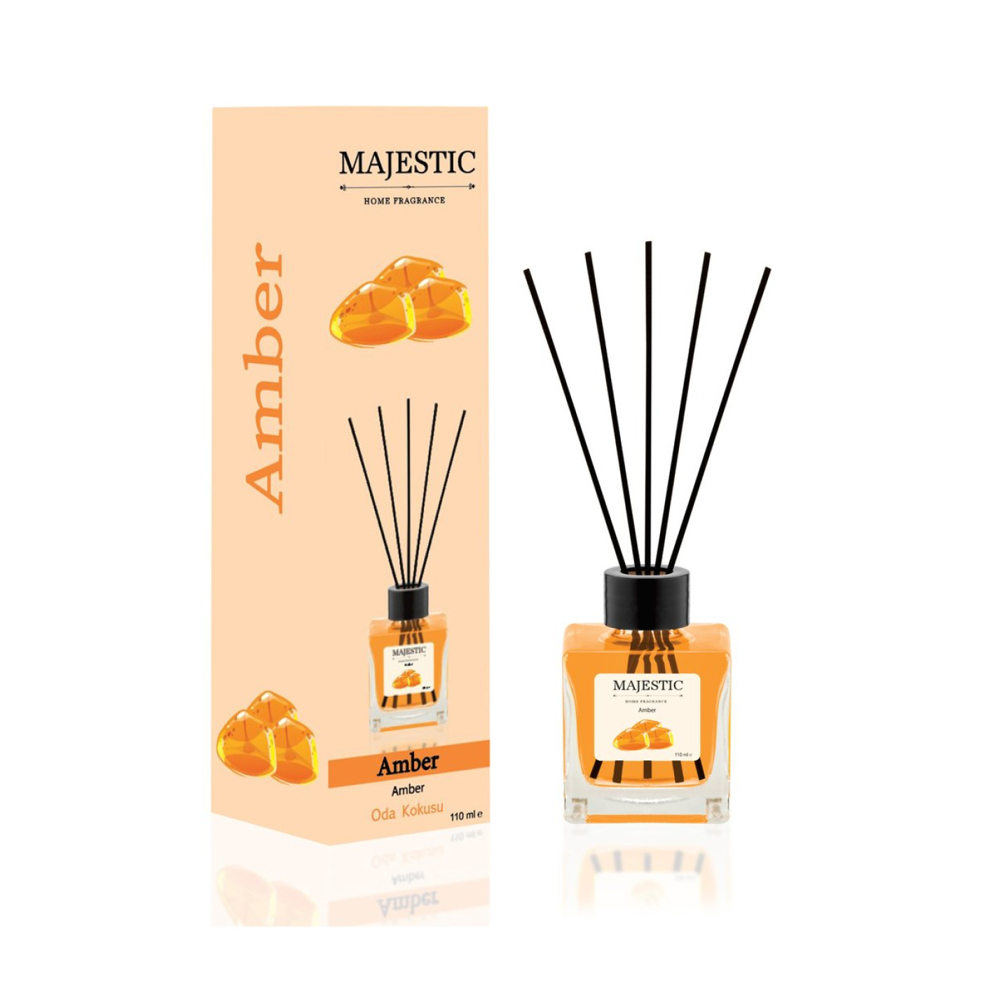 Majestic Bambu Çubuklu Oda Kokusu Amber 110 ml