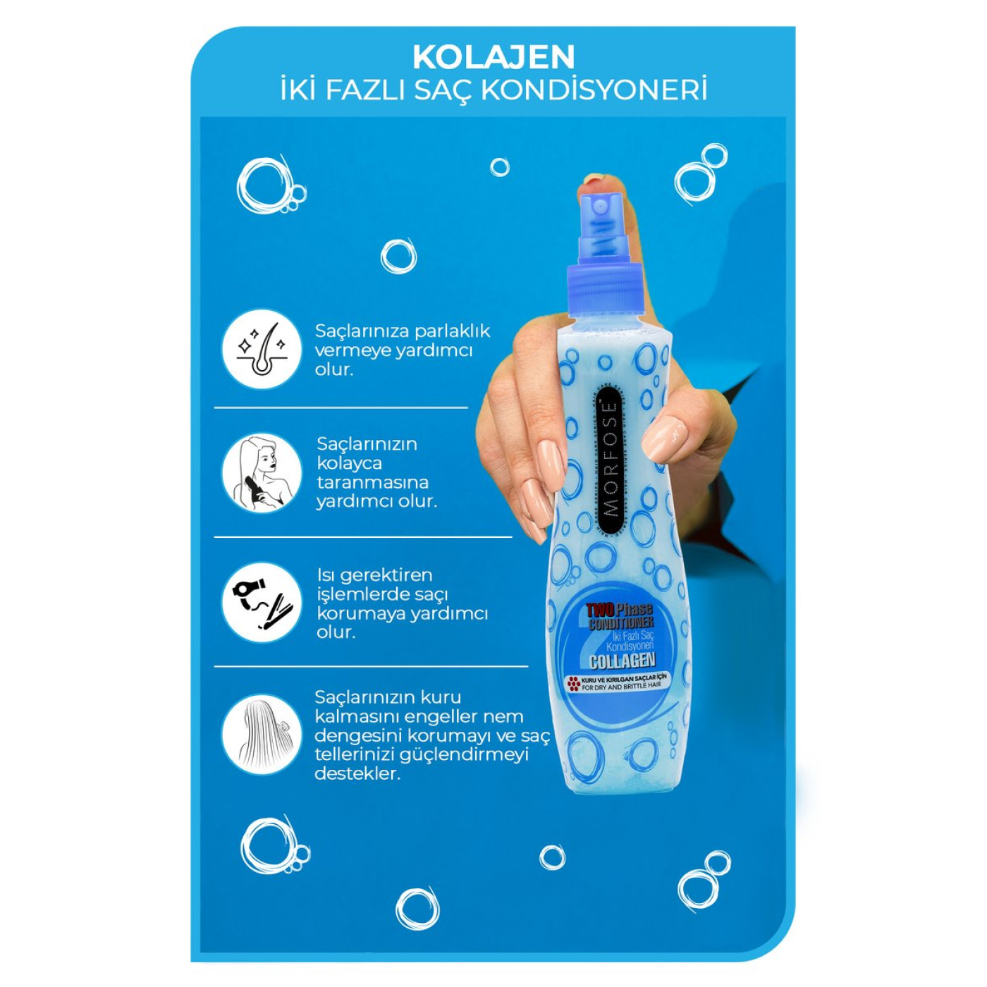 Morfose Çift Fazlı Fön Suyu Kolajen 240 ml