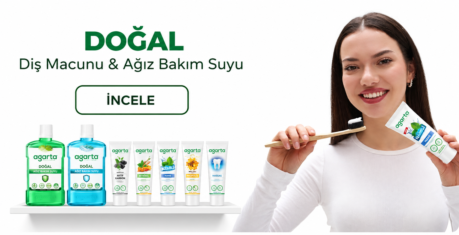 Doğal diş macunu ve ağız bakım suyu