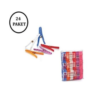 Zambak Çiçek Mandal 24 Adet