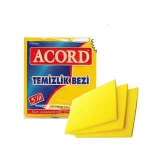 Acord Temizlik Bezi 35x40 cm 3'lü Sarı 4 Paket