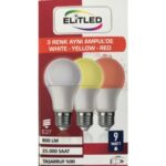 Elitled Elit LED 3ın 1ARADA 9W Ampul