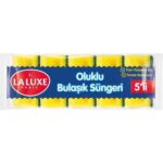 Laluxe Oluklu Bulaşık Süngeri 5'li