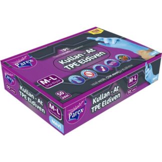 Parex Kullan At Tpe Eldiven 50'li Mavi (M/l)