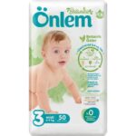 Önlem Botanika Bebek Bezi Ikili Jumbo Paket 3 Beden Midi 50 Adet (4-9 kg)