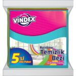 Vindex Temizlik Bezi Renkli 5'li