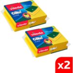 Vileda 2 Paket 2'li Yeşil Klasik Oluklu Sünger