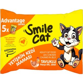 Smile Cat Yetişkin Kedi Maması Tavuklu Flowpack 585 gr. (425 gr.)