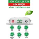 Flyfix Easy Clean Beyaz Sabun Katkılı Yüzey Temizlik Havlusu 50 Yaprak