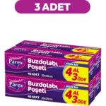 Parex Buzdolabı Poşeti Küçük Boy 4 Al 3 Öde (440) 20 x 30 cm Üçlü Set