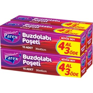 Parex Büyük Boy Buzdolabı Poşeti 4 Al 3 Öde